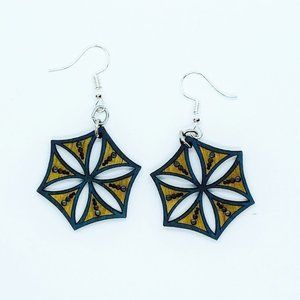 BRAND NEW Wood Painted Handmade Earrings